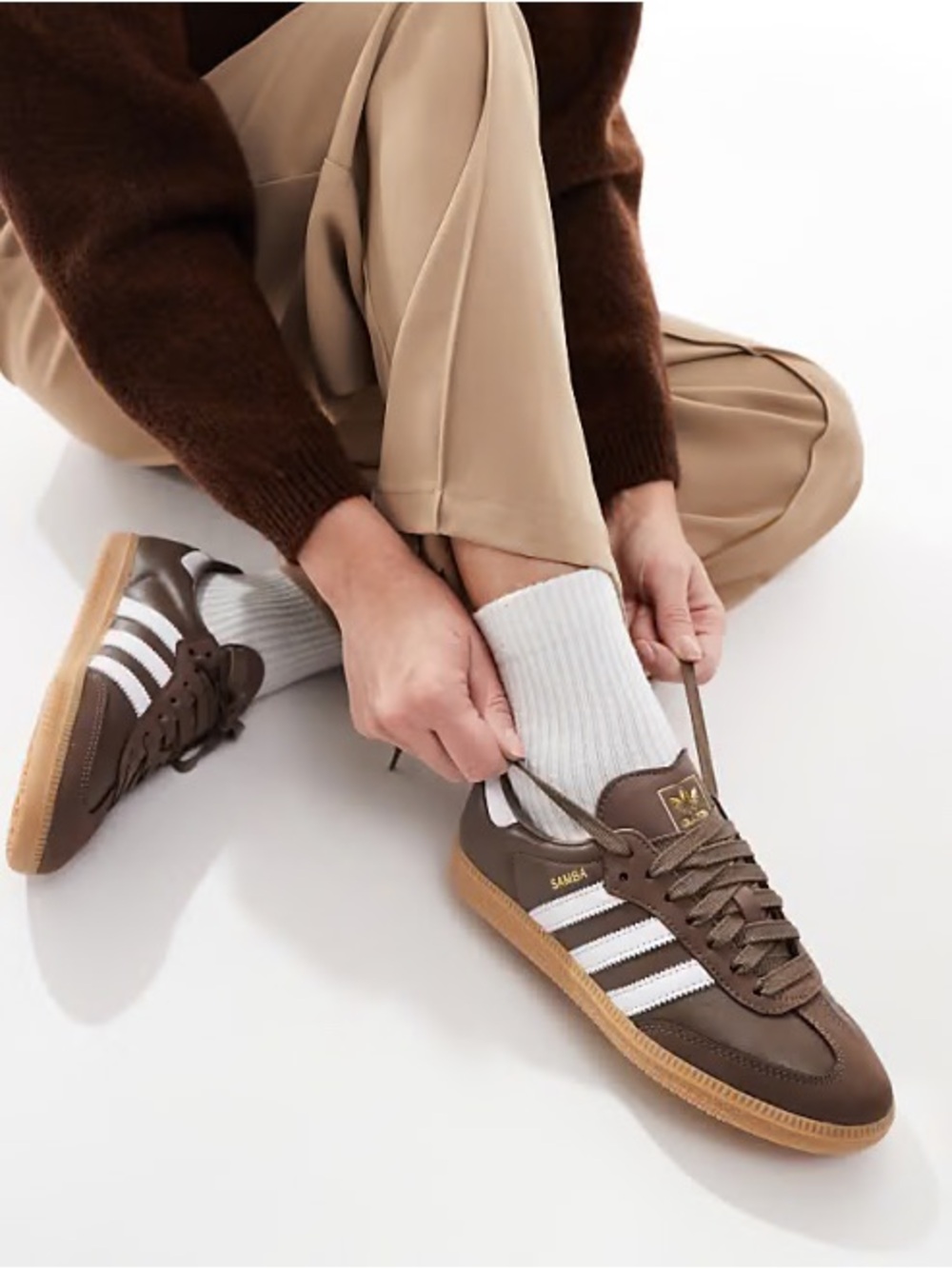 adidas Samba OG Brown/White Sneakers